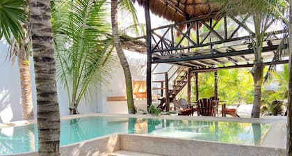 Casa Huul Kiin, with beautiful Mayan pool and palapa!