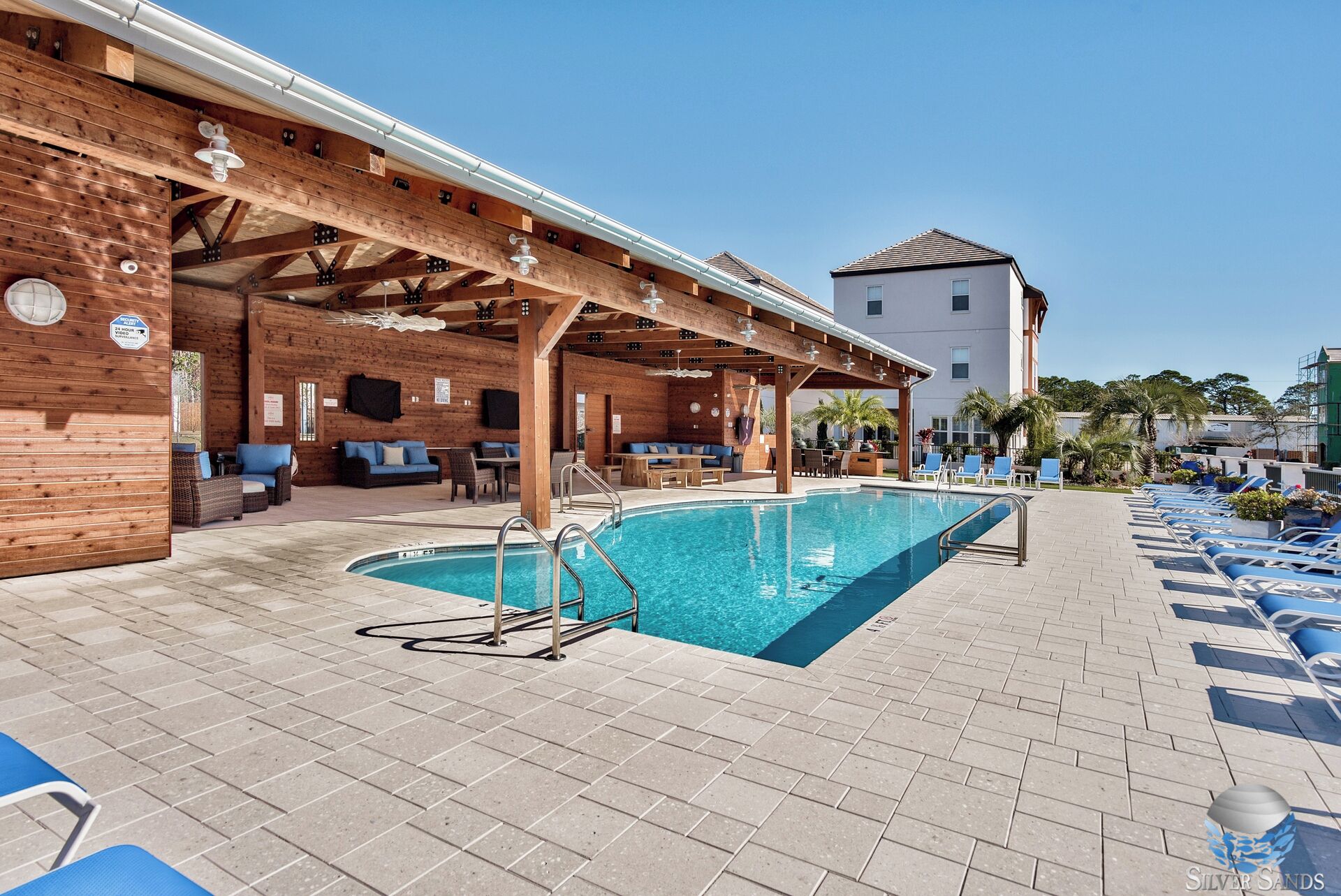 A heated pool