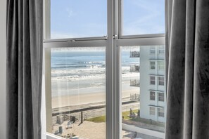 Interior - Top-floor 2/2 condo with ocean/pool views, private balcony, and heated beachfront pool (New Smyrna Beach)