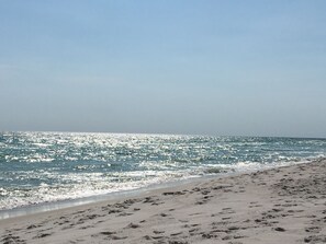 Beach nearby, sun-loungers