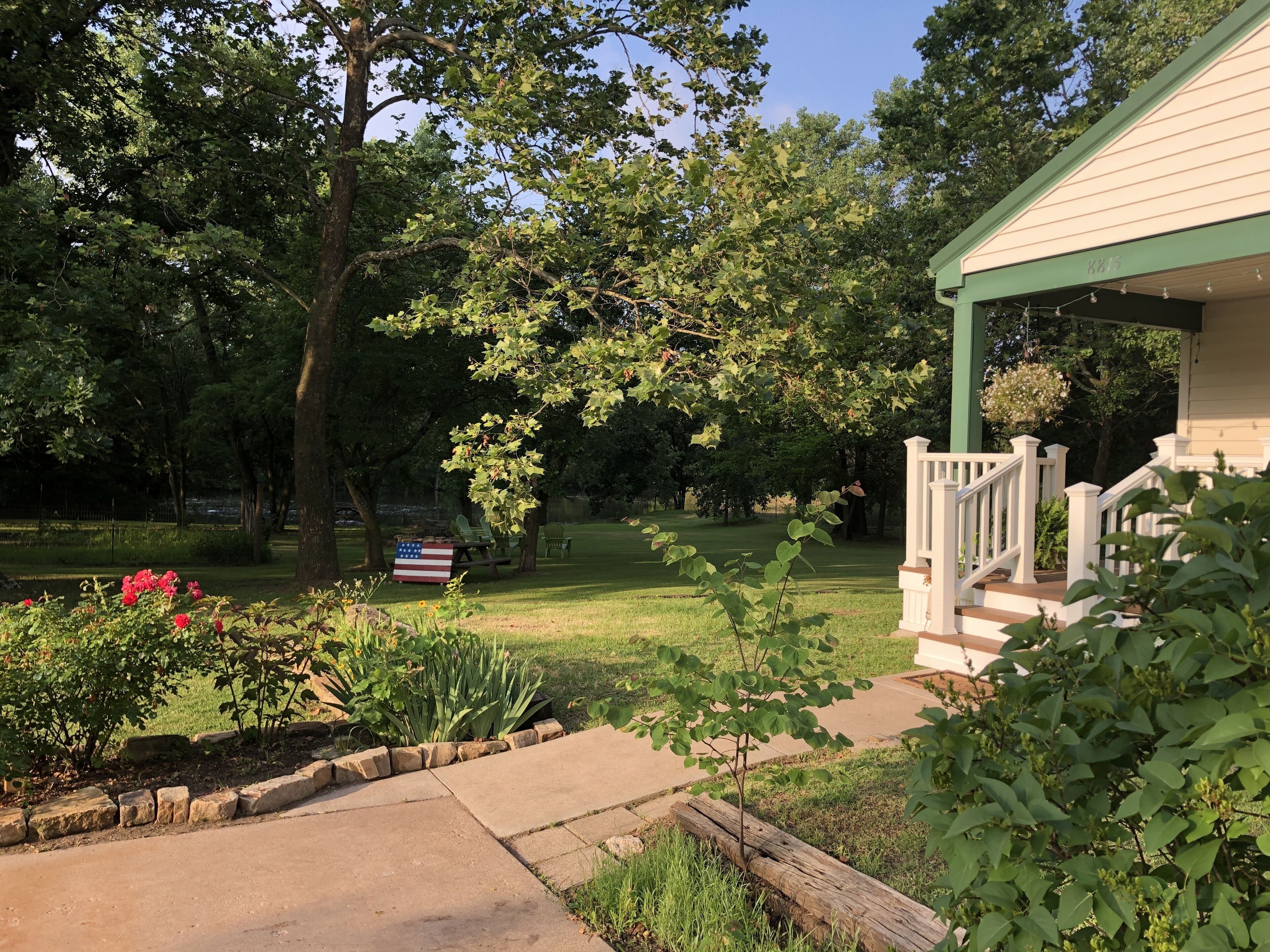 The Sanctuary is quiet and private minutes to Derby and Wichita.