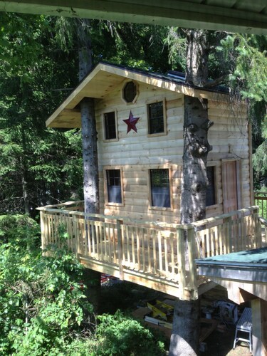 Beautiful 4-bedroom House and Treehouse 5 min to skiing, hiking, golf, biking.