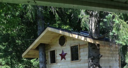 Beautiful 4-bedroom House and Treehouse 5 min to skiing, hiking, golf, biking.