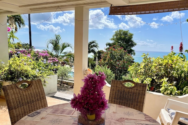 The spacious veranda