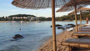 Am Strand, Strandtücher