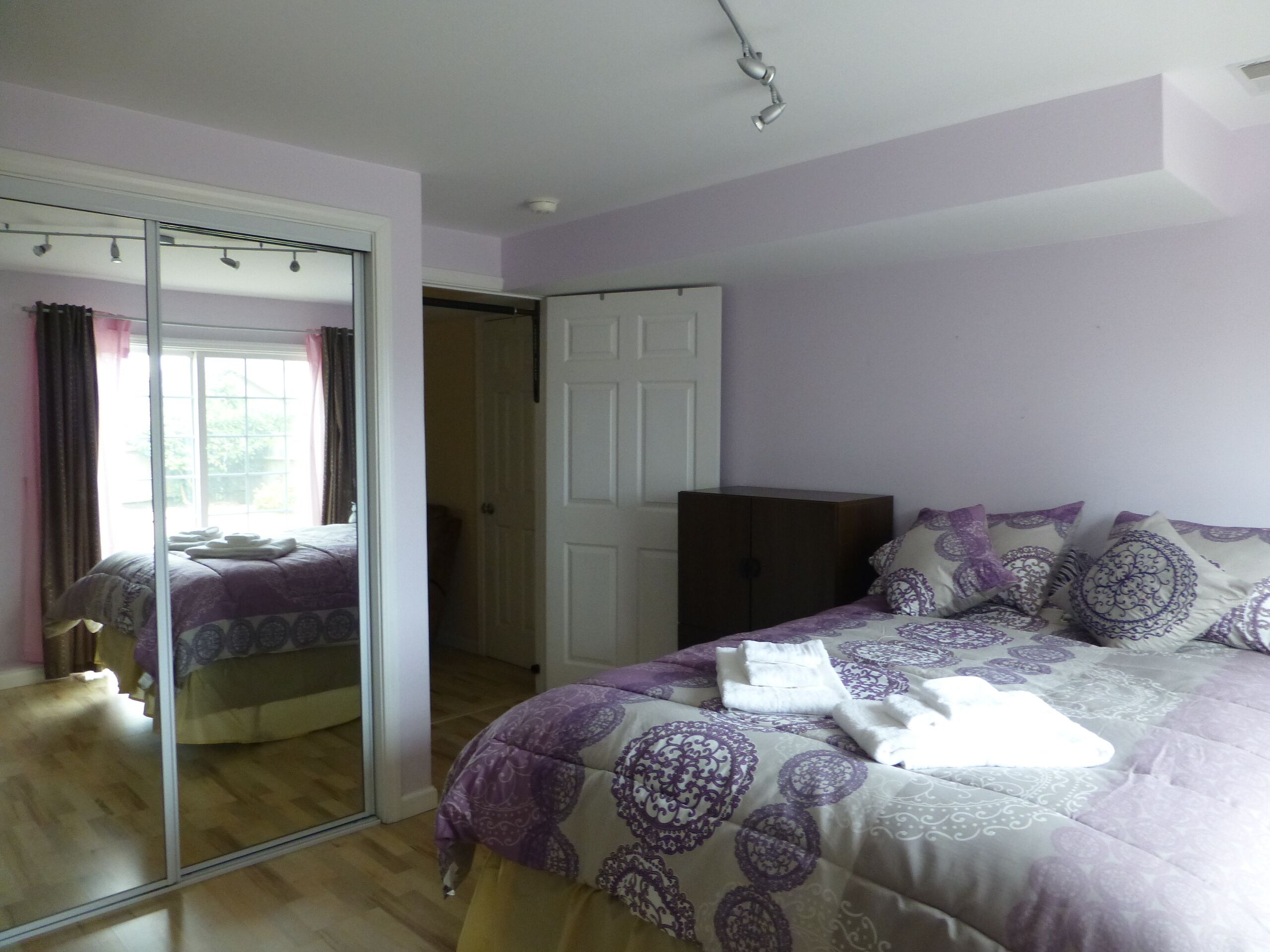 Recently built, a very clean & bright apartment facing a court yard