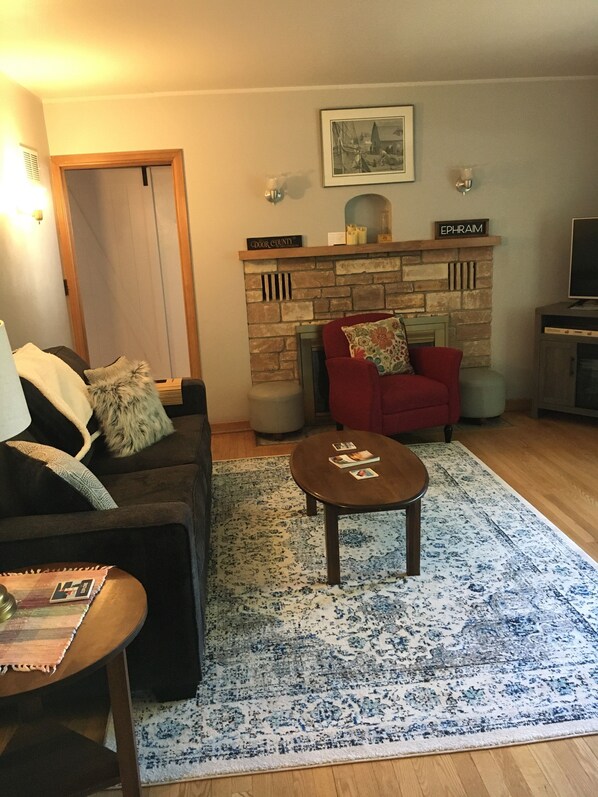 TV connectée, cheminée