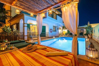 Riad Serpa Galé - Luxury, private pool, AC, wifi and 5 mins from the beach