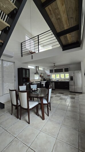 Dining - House with amazing architecture with private pool and full A/C. (Cabo Rojo)