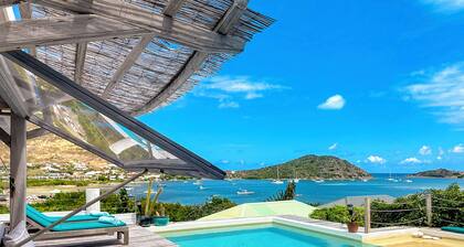 Ancre Bleue, charming villa with a stunning view of Pinel Island