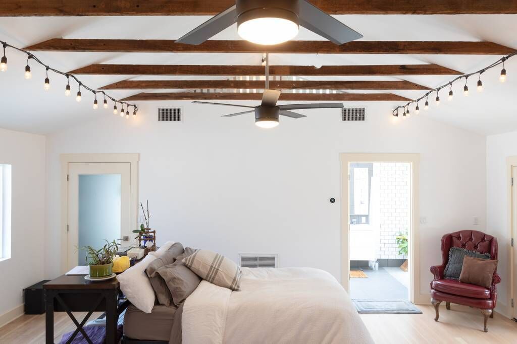 Designer Chic Loft Retrofitted in a 1923 Craftsman home 