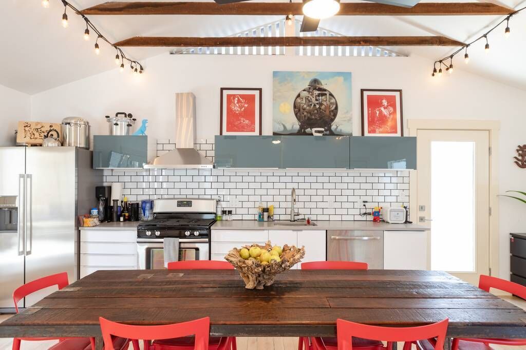 Designer Chic Loft Retrofitted in a 1923 Craftsman home 