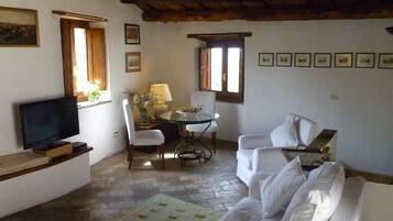 Fernseher, Kamin, Bücher