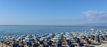 Comfortable apartment 100 meters from the sea with  private beach