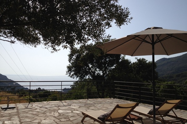 Vue mer de la terrasse.