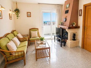 TV - Apartment with sea view, air conditioning, WIFI, garage (Benicarló)