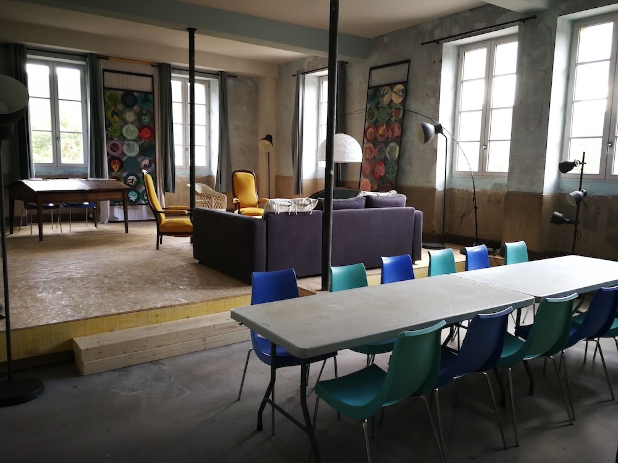 "the School" with a unique view of the Garden and the Chateau