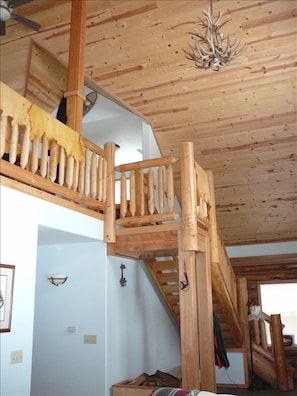 Entry hall and stairs to second story