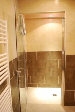 Shower, hair dryer, towels - Beautiful half-timbered house from 1602 (Wintzenheim)