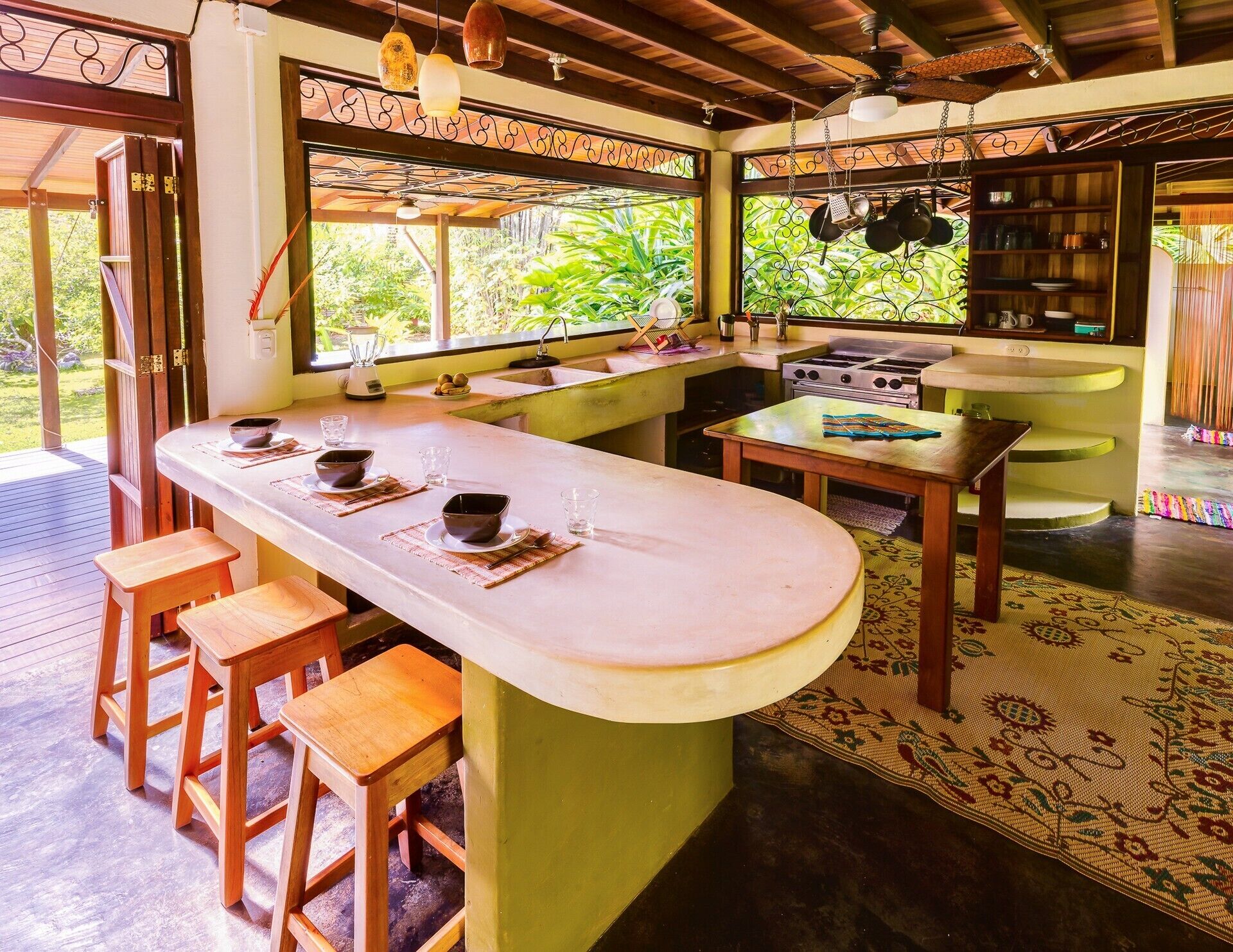 Fully equipped professional kitchen
