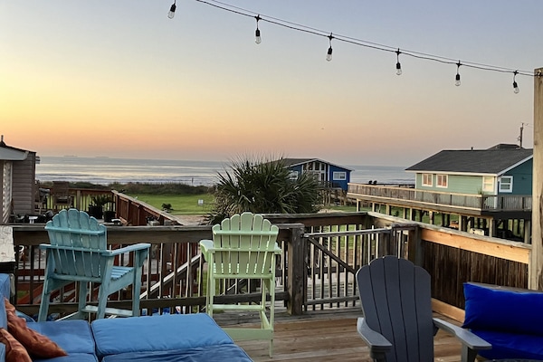 Morning on the deck with coffee and sunrise!