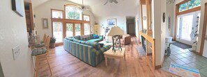 Smart TV, fireplace, DVD player, foosball - Beautiful Secluded Canalfront Home. Access to Private Beaches and Marina (Kitty Hawk)