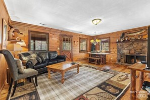 TV, fireplace, DVD player