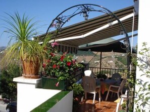 Outdoor dining - Frigiliana: Apartment/ flat - FRIGILIANA (Frigiliana)