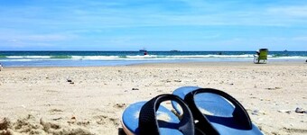 Beach at Your Feet!  2 bdrm, 1.5 bath Oceanfront Condo complex W/beachside Pool