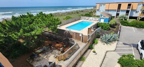 Outdoor pool - Beach at Your Feet!  2 bdrm, 1.5 bath Oceanfront Condo complex W/beachside Pool (Ocean Isle Beach)