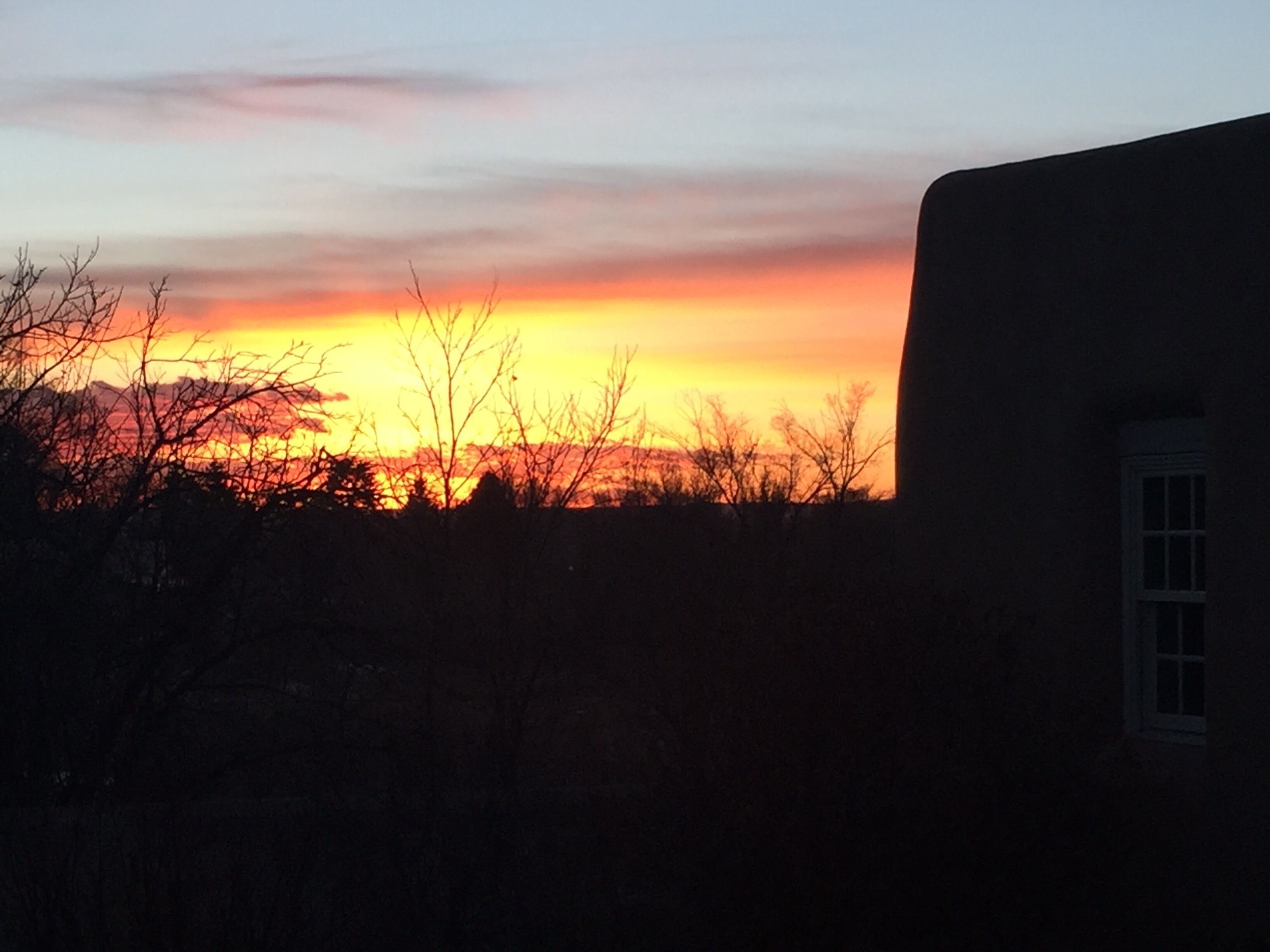 Sunset from backyard