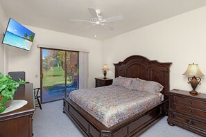 2 makuuhuonetta, työpöytä, silitysrauta/-lauta, ilmainen Wi-Fi