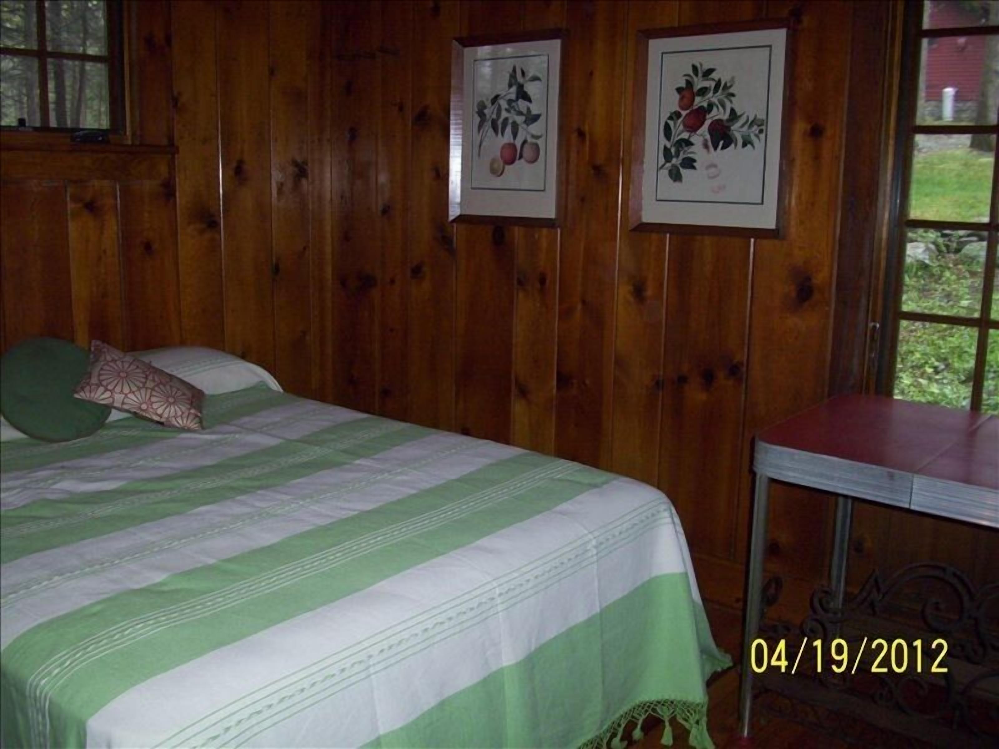 Isolated Creekside Knotty Pine 1930s Lodge on 575 Acre Forest Preserve