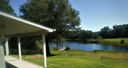 Lake cabin at B2 Ranch
