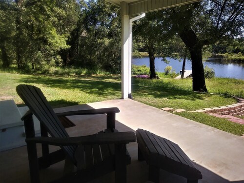 Lake cabin at B2 Ranch