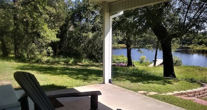 Lake cabin at B2 Ranch