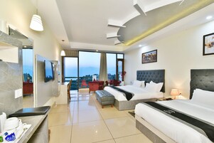 Blackout drapes, iron/ironing board, rollaway beds, bed sheets