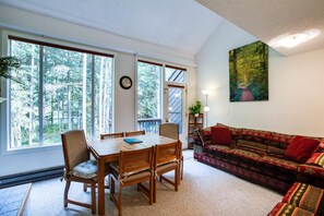 Fireplace, DVD player