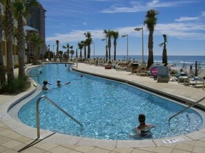 A heated pool