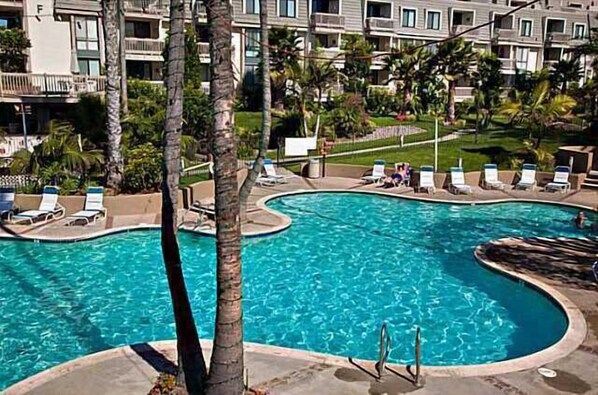 A heated pool
