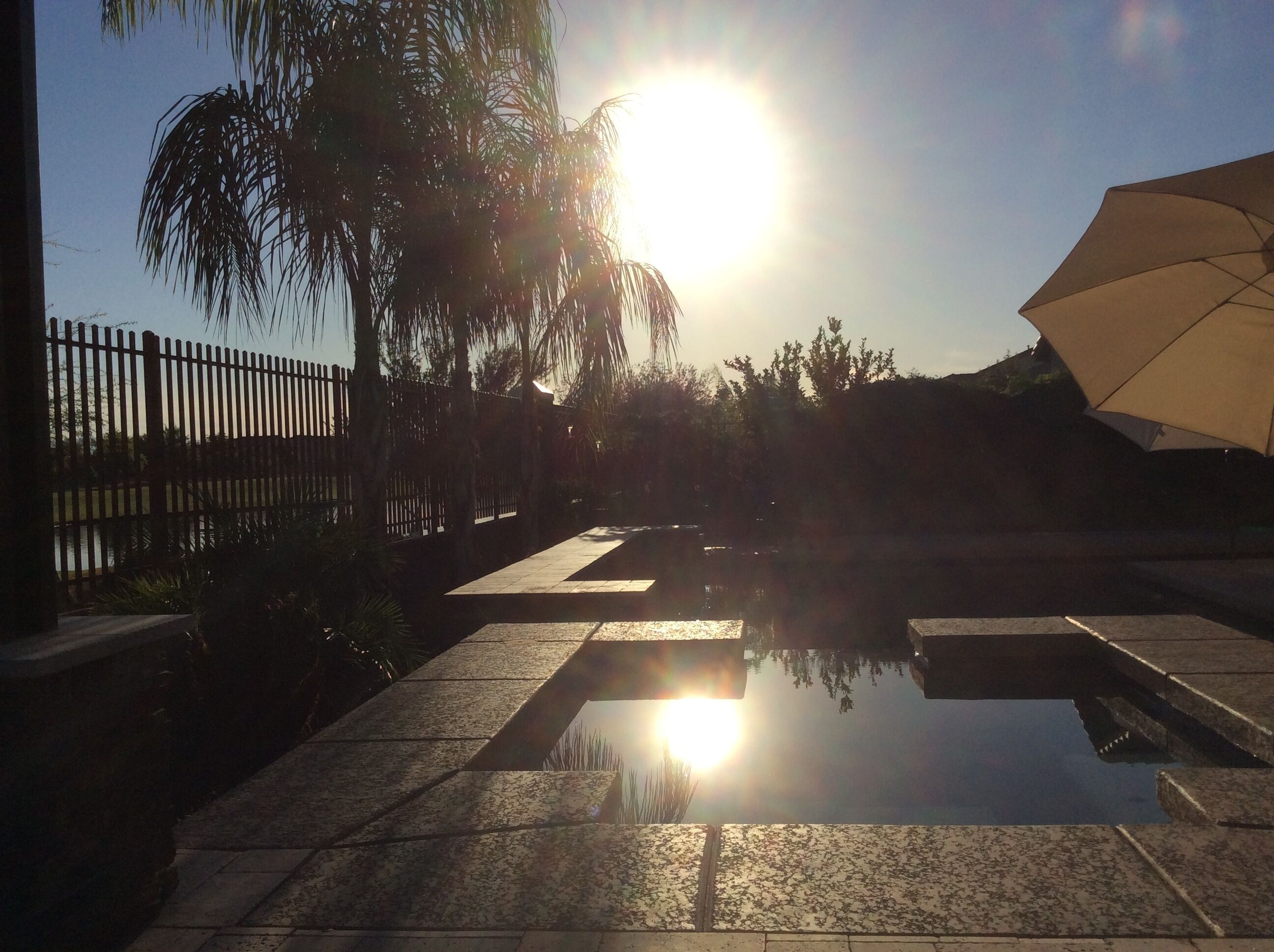 Morning sunrises to watch while you drink coffee or take a hot tub