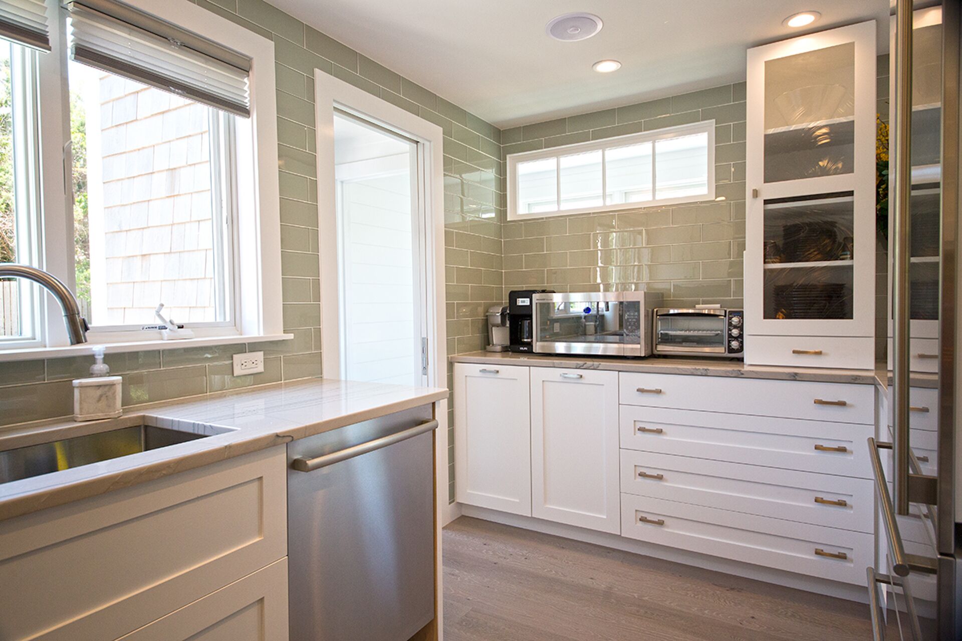 New, quality finishes, private baths, Sunny southern deck, walk to Town