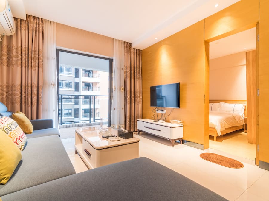 Boutique Apartment, 2 Bedrooms | Premium bedding, blackout curtains, soundproofing, iron/ironing board