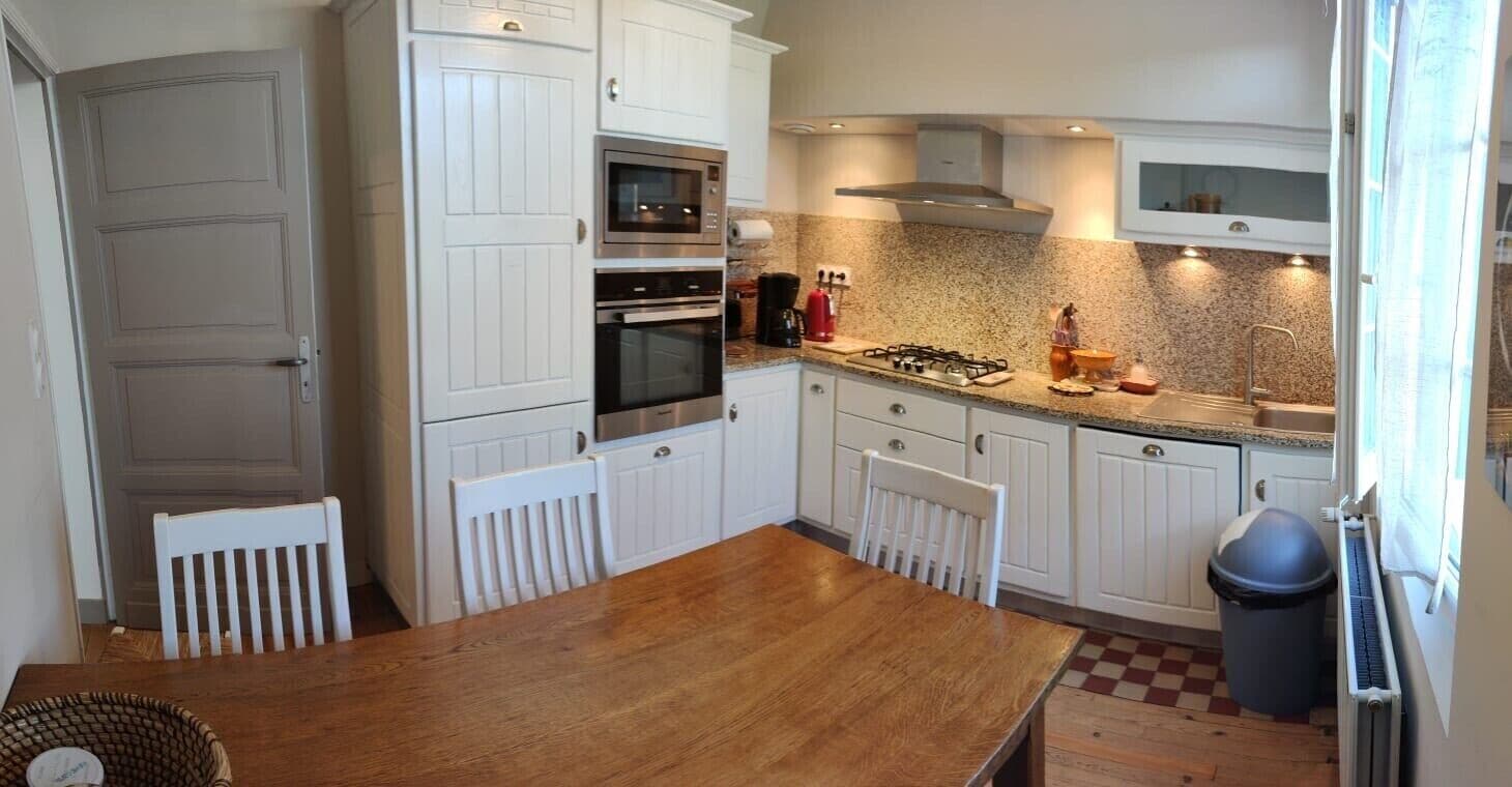 The house with blue shutters