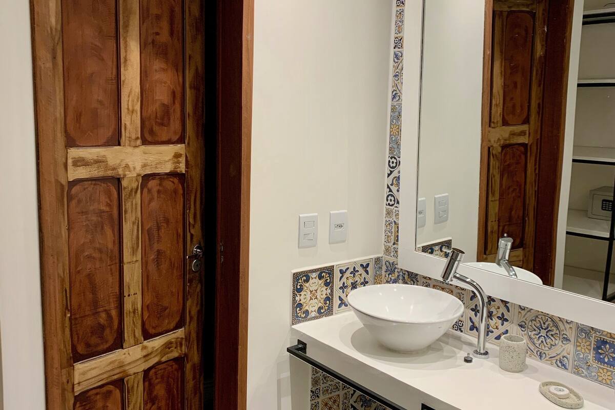 superior loft, non smoking, patio | bathroom | shower, hair dryer, towels, soap