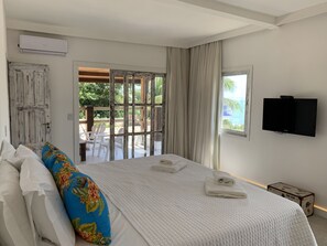 客房, 2 间卧室, 无烟房, 海洋景观 | 埃及棉床单、高档床上用品、迷你吧、客房内保险箱