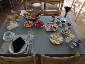 Daily buffet breakfast (EUR 10 per person)
