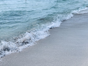 在海滩