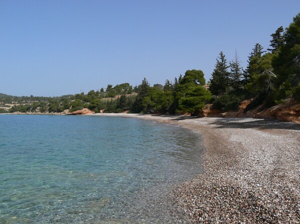 Beach nearby, sun-loungers