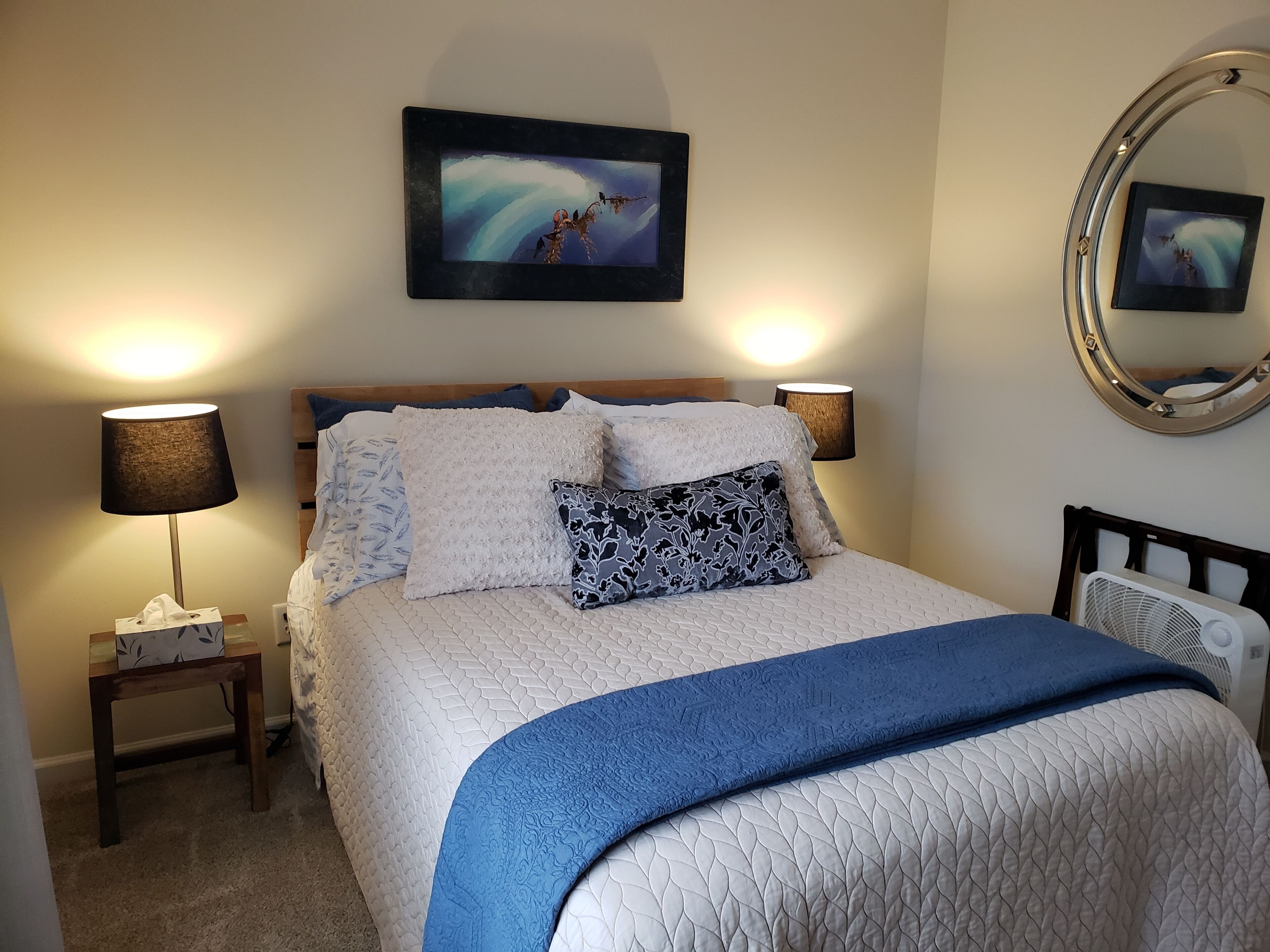 3 habitaciones, tabla de planchar con plancha y wifi gratis 